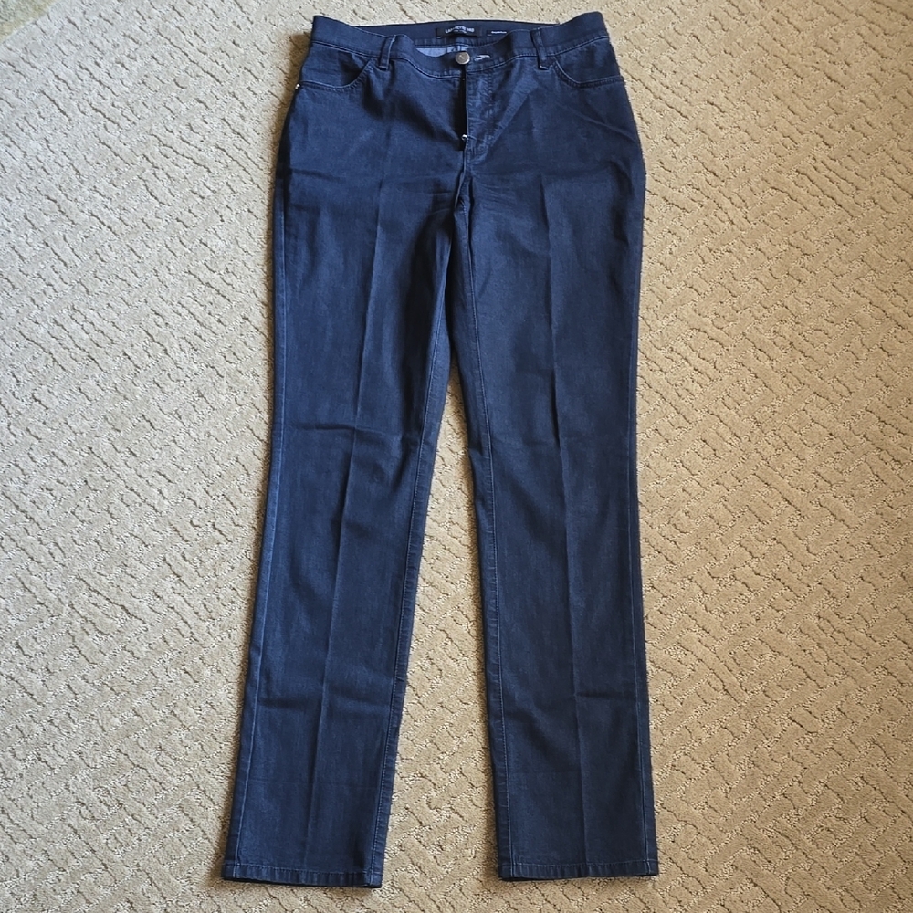 Lafayette 148 New York Thompson Dark Blue Straight-Leg Jeans